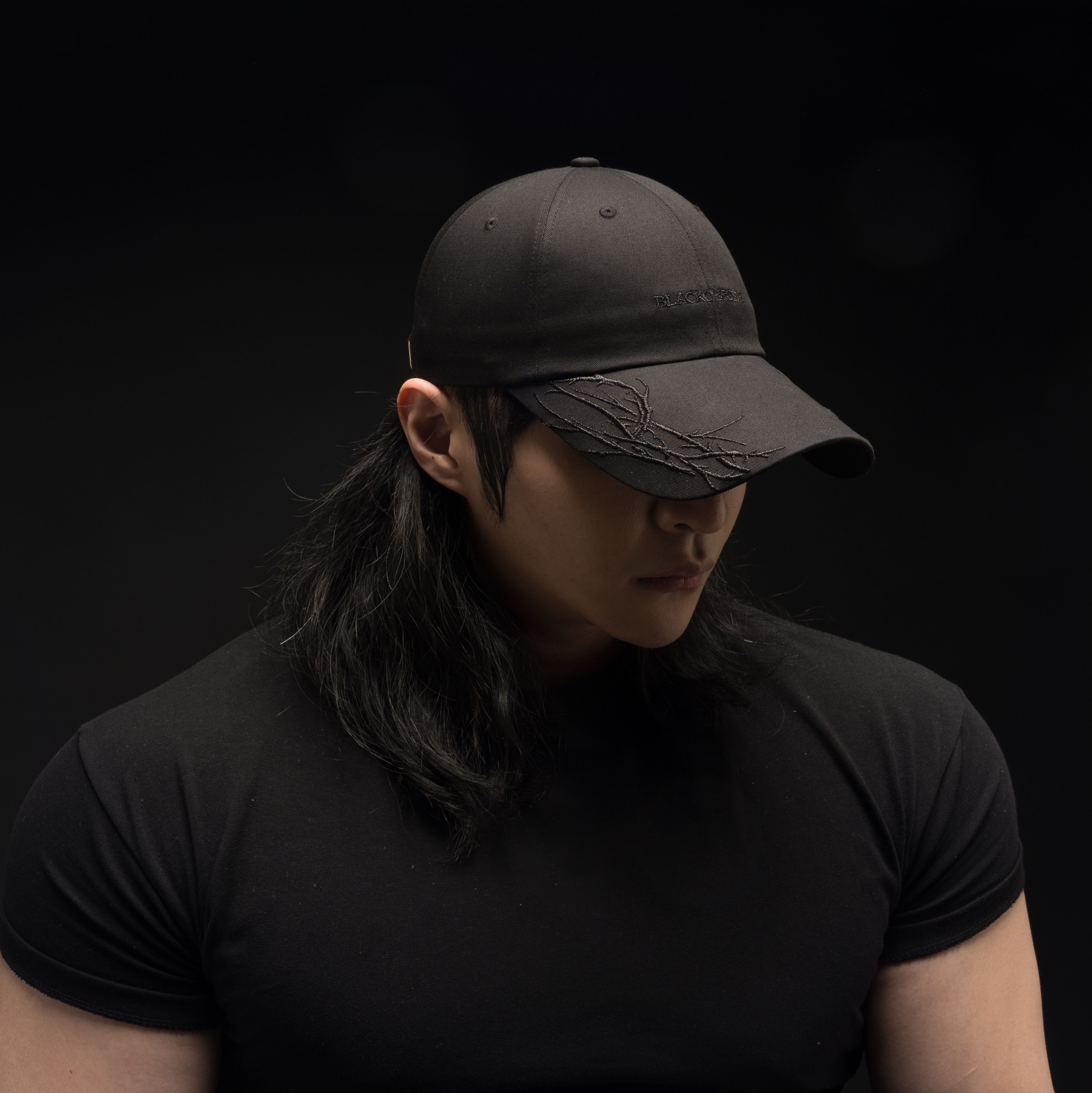 Black Chrome Ball Cap